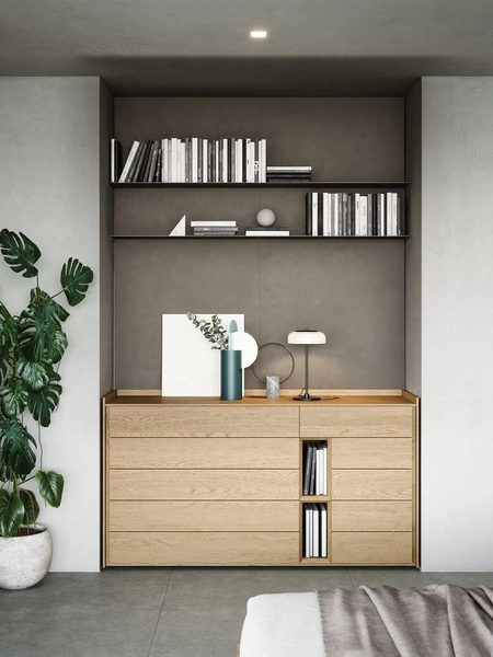 Comò in rovere Sly di Novamobili