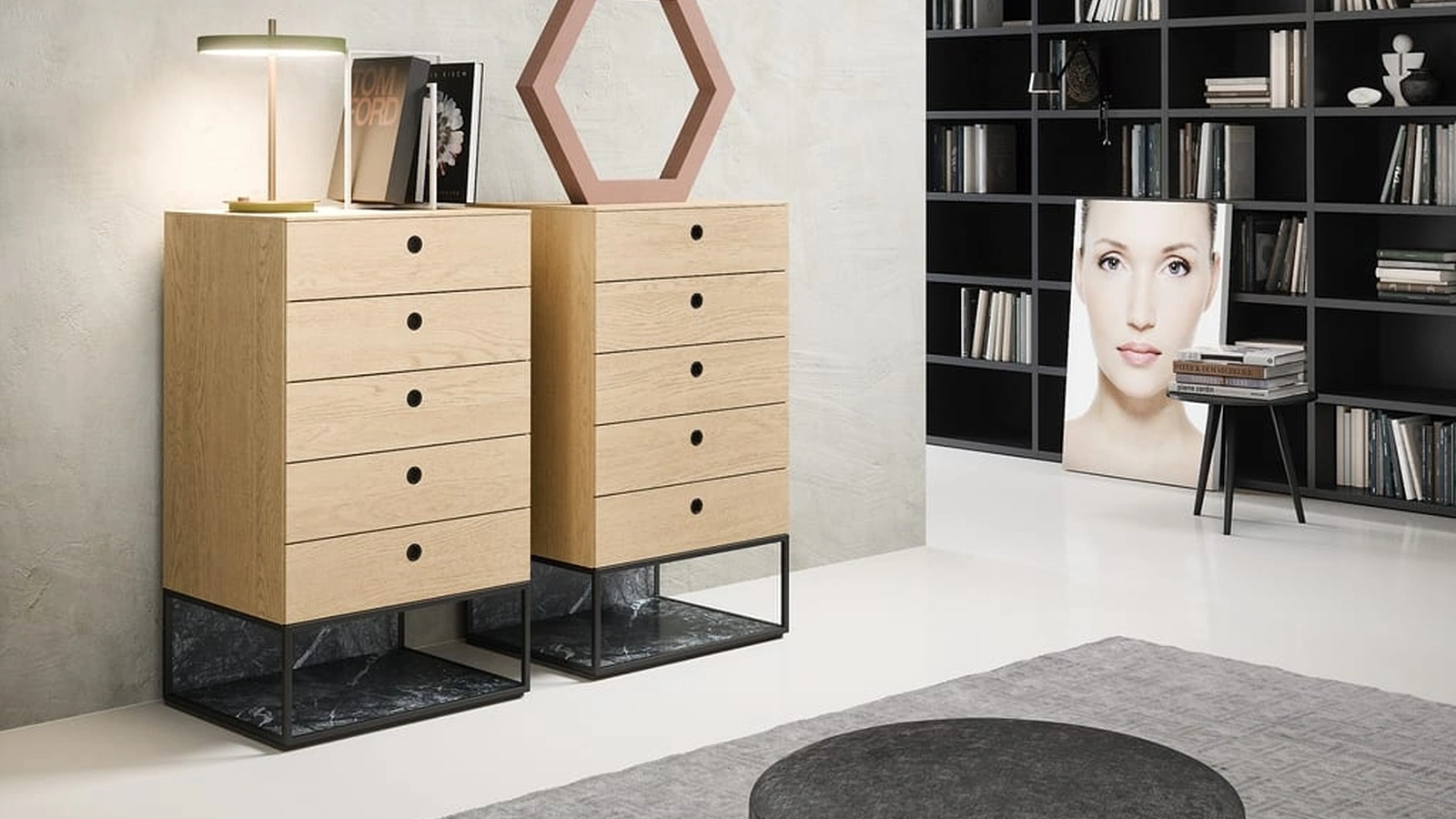 Cassettiera Square di Novamobili