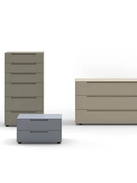 Gruppo Notte Iseo in laccato opaco di Sangiacomo