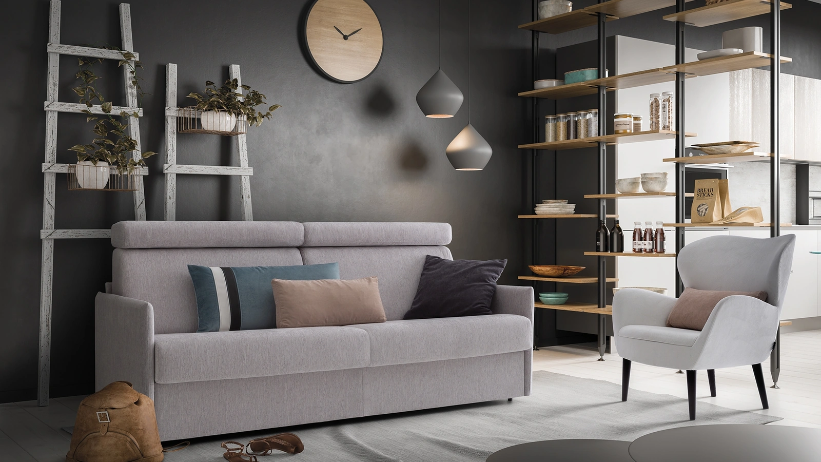 Divano letto lineare Penny di Confort Line