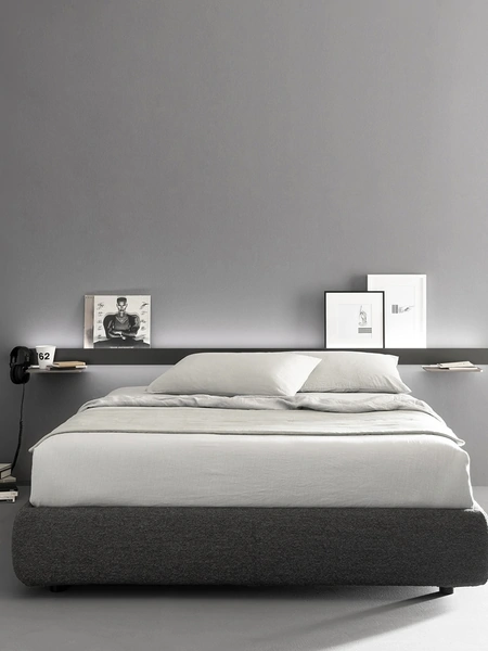 Letto in tessuto Groove di Caccaro