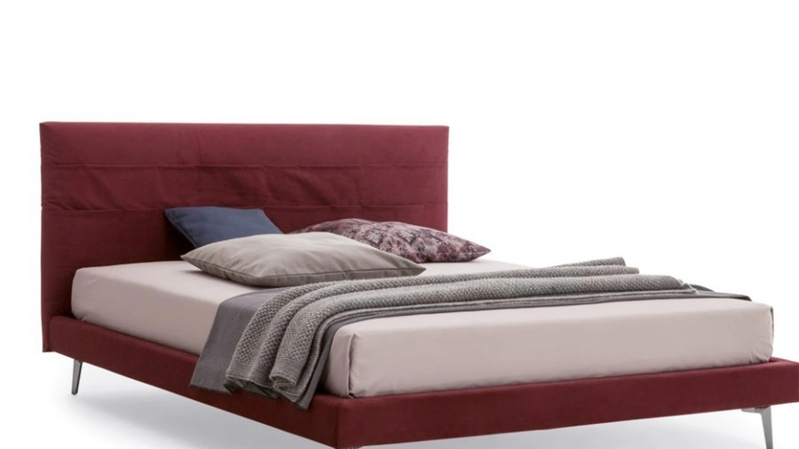 Letto matrimoniale in tessuto Bag di Confort Line