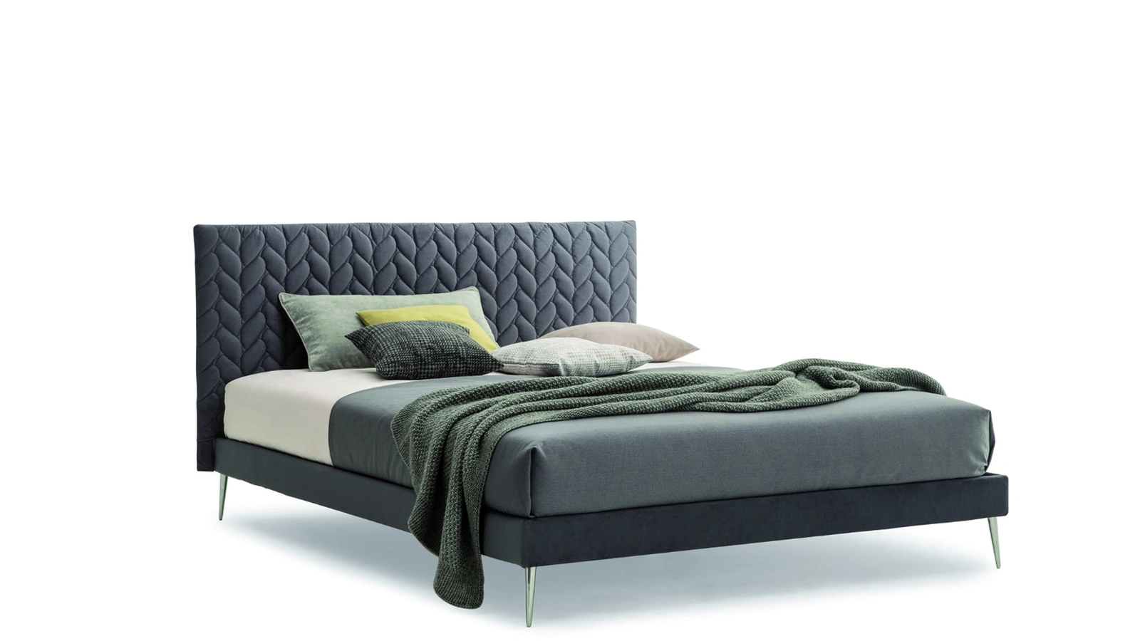 Letto matrimoniale in tessuto con testiera trapuntata Chicco di Confort Line