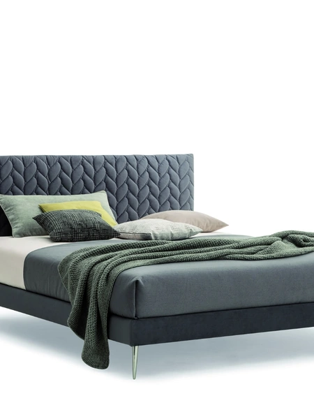 Letto matrimoniale in tessuto con testiera trapuntata Chicco di Confort Line