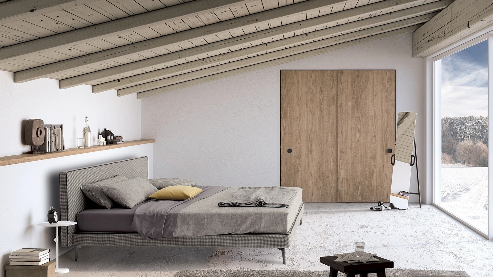 Letto in tessuto Dinamico di Confort Line