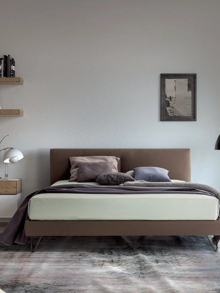 Letto matrimoniale in pelle Elegante di Confort Line