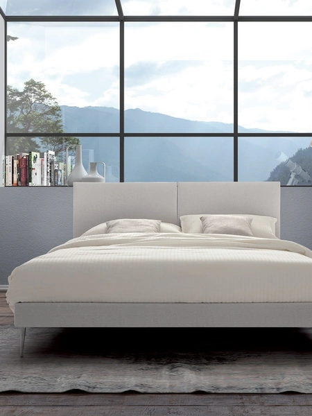 Letto matrimoniale in tessuto Leggero di Confort Line