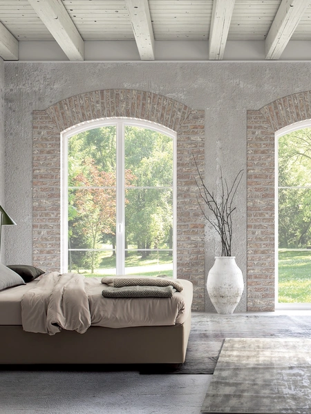 Letto matrimoniale con testiera Tempo di Confort Line