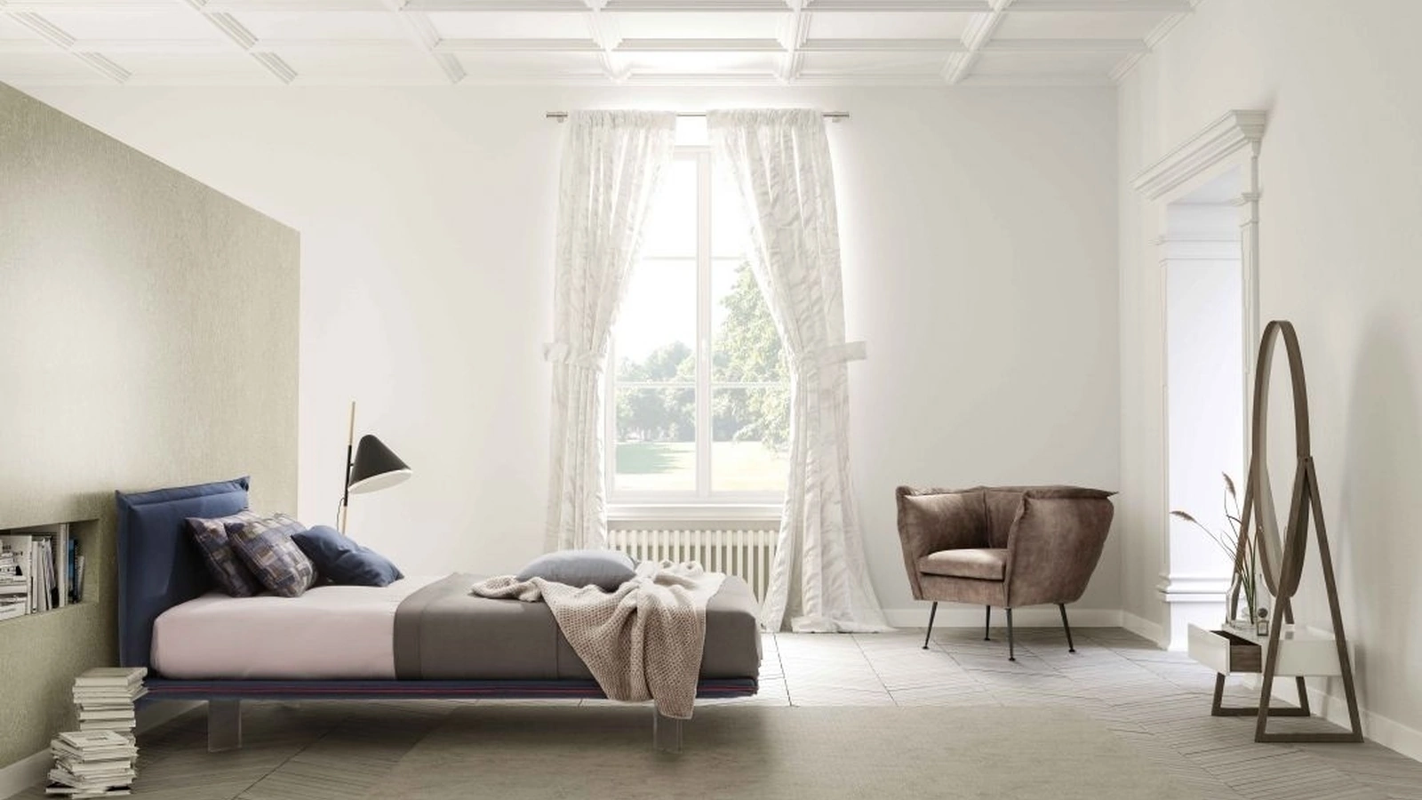 Letto con testiera Fuoco di Confort Line