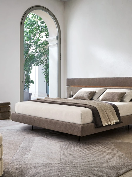 Letto matrimoniale Infinito con box contenitore di Twils