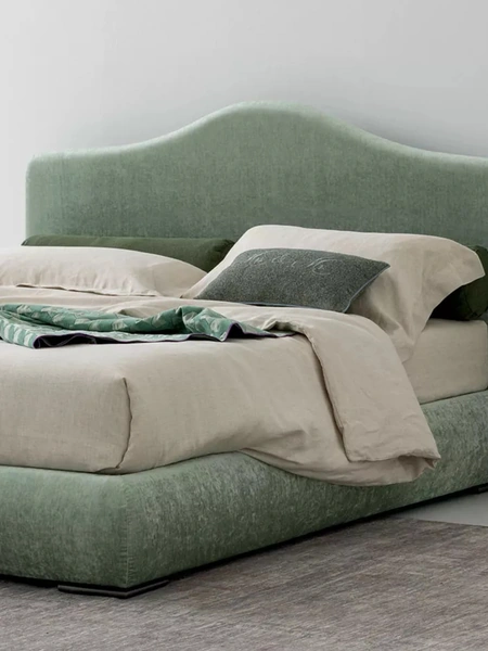 Letto in tessuto imbottito Luxury di Oggioni