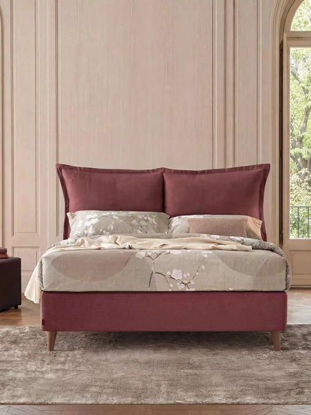 Letto matrimoniale Mariposa con contenitore di Oggioni