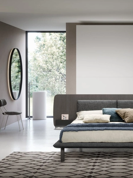 Letto Matisse con testiera di Novamobili