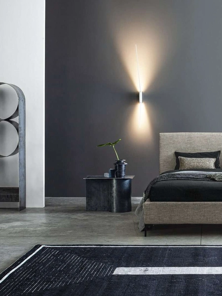 Letto in tessuto con testiera Max Alto di Twils