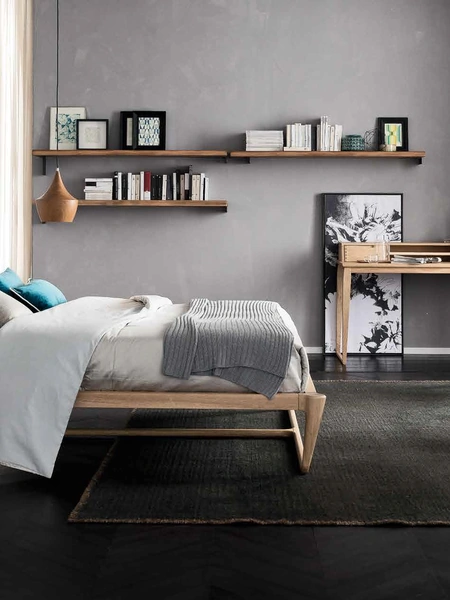 Letto Moonlight Sommier in rovere massello di Alta Corte