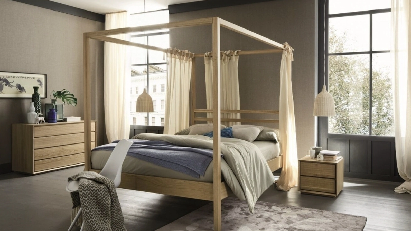 Letto a baldacchino Nemo di Alta Corte