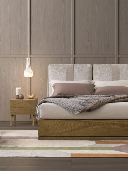 Letto Oberoi Legno con box contenitore di Oggioni
