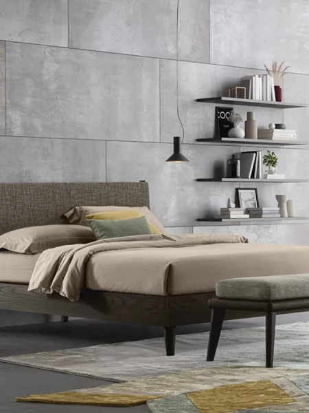 Letto con testiera Orimento di Oggioni