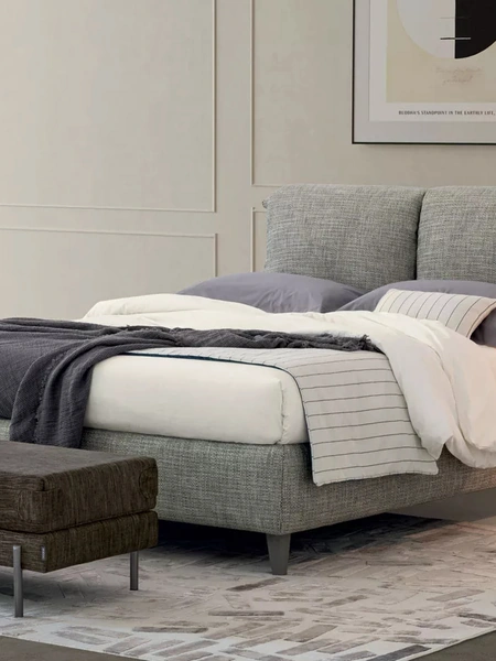 Letto in tessuto Pug con box contenitore di Oggioni