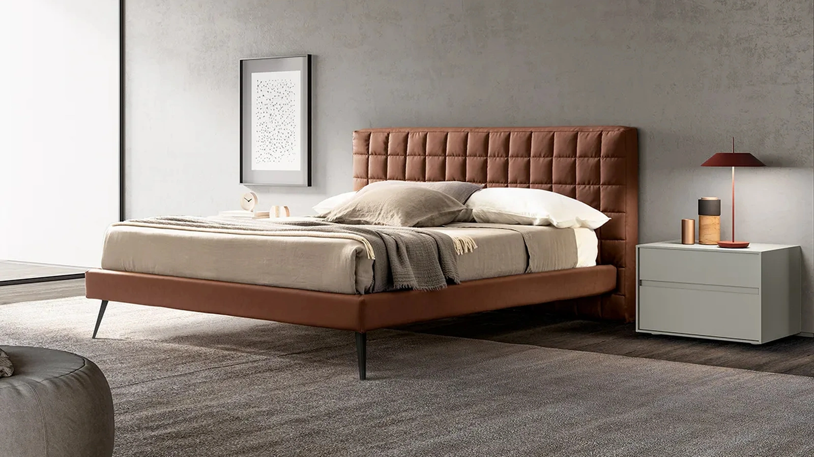 Letto Rubik in Ecopelle di Adok