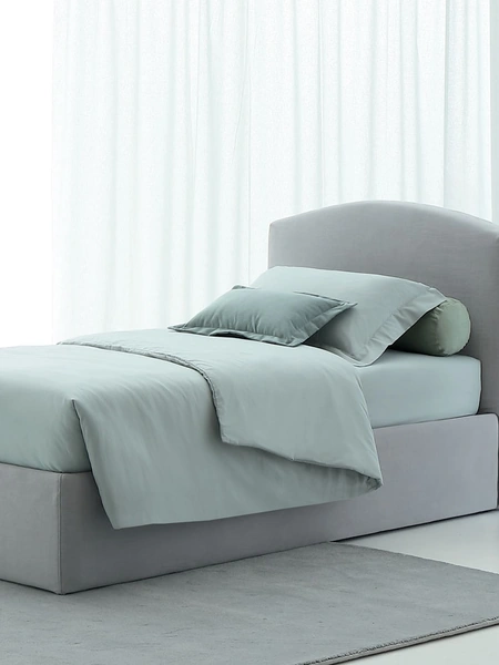 Letto singolo con contenitore Face di Oggioni