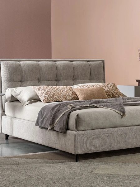 Letto in tessuto imbottito Venus Clou di Twils