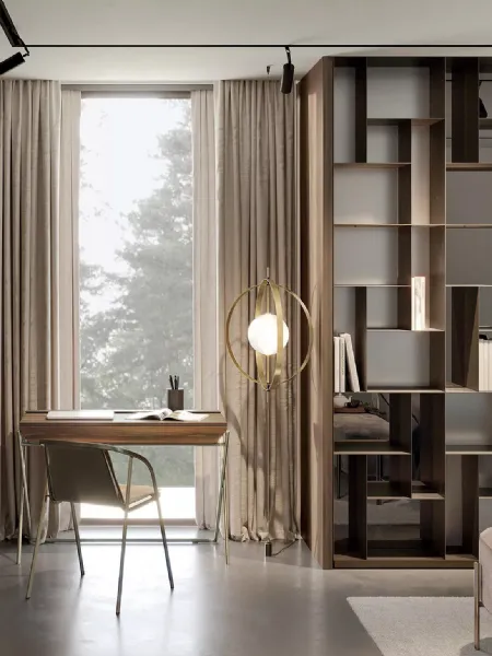 Libreria modulare in acciaio Atena di Bontempi