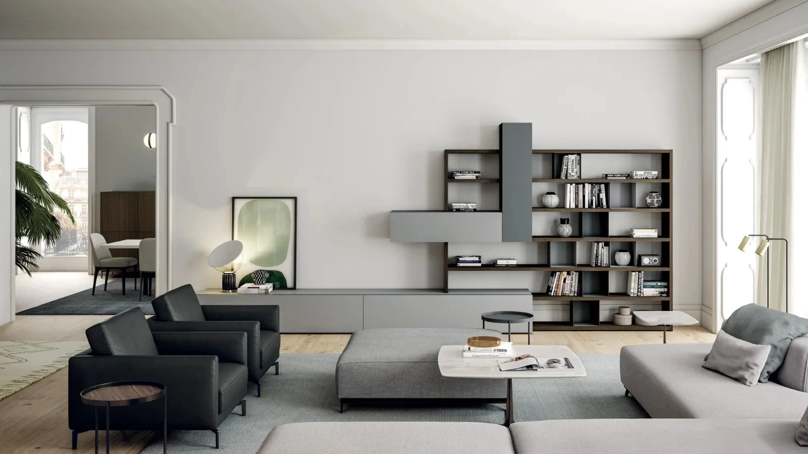 Libreria modulare Line Up 06 di Dielle Modus