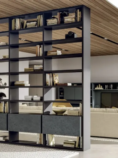 Libreria Line Up 13 bifacciale di Dielle Modus