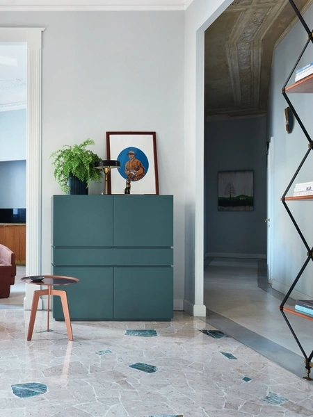 Madia Alta Cidori 10 in laccato opaco di Sangiacomo