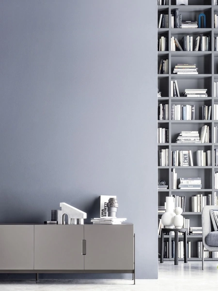 Madia Float in laccato opaco di Novamobili