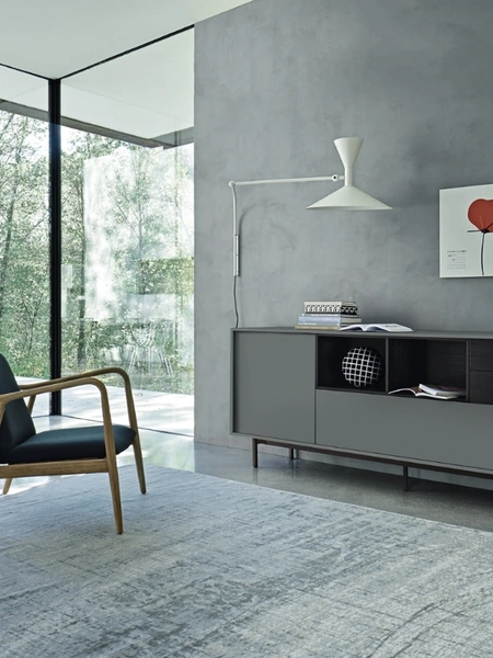 Madia Lampo Open 43 in laccato opaco di Sangiacomo