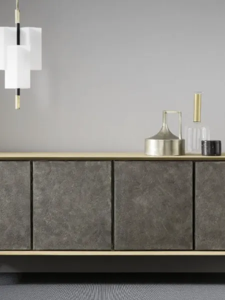 Madia Nook 4 ante finitura materico di Alta Corte