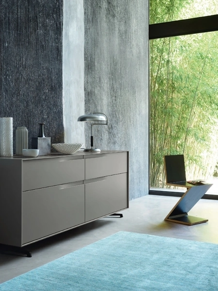 Madia Vela 01 in laccato Ardesia di Sangiacomo