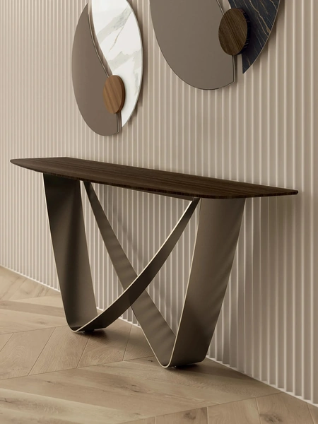 Mobile ingresso Bach Consolle con top in legno di Bontempi