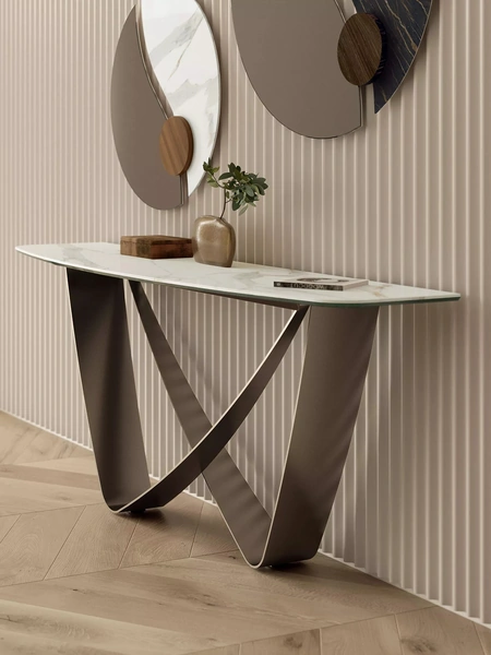 Mobile ingresso Bach Consolle in SuperMarmo di Bontempi