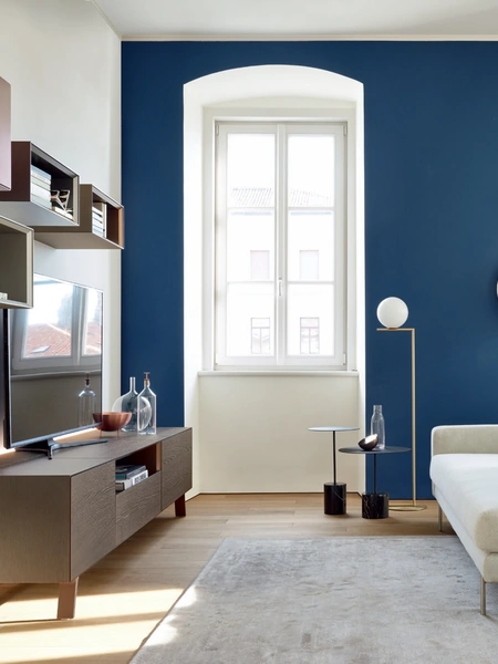 Mobile Porta Tv Base Domino Più 6P in Rovere argilla di Sangiacomo