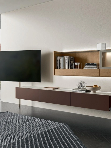 Mobile Porta Tv Cabaret Glass di Sangiacomo