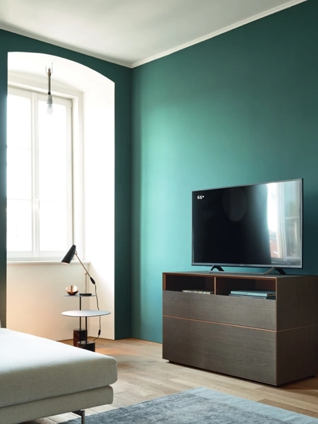 Mobile Porta Tv Domino IN2 3I in Rovere argilla e Bronzo di Sangiacomo