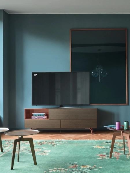 Mobile Porta Tv Domino IN2 9I sx in Rovere argilla di Sangiacomo