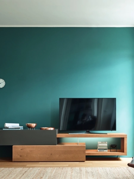 Mobile Porta Tv Lampo Sp60 32 in Rovere nodato e laccato opaco di Sangiacomo