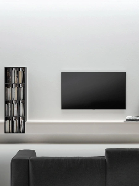 Mobile Porta Tv sospeso Freedhome con Libreria di Caccaro