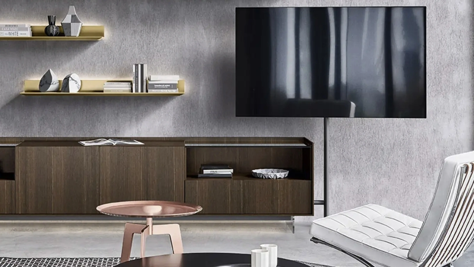 Mobile Porta Tv in Rovere Tv Video di Sangiacomo