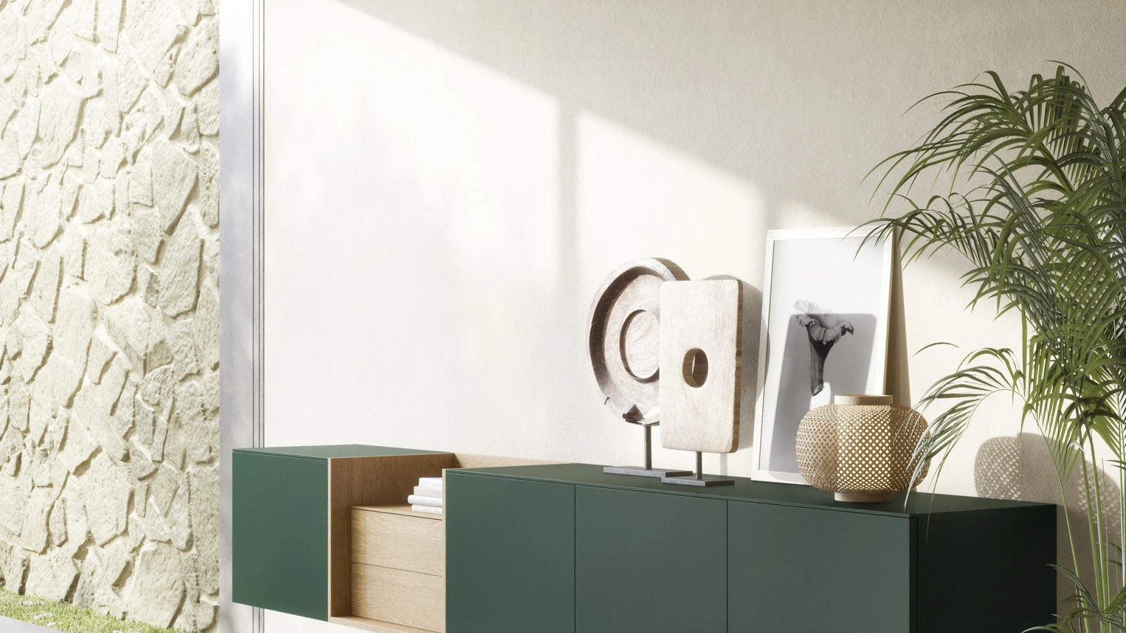 Mobile sospeso Box 18 Verde di Novamobili