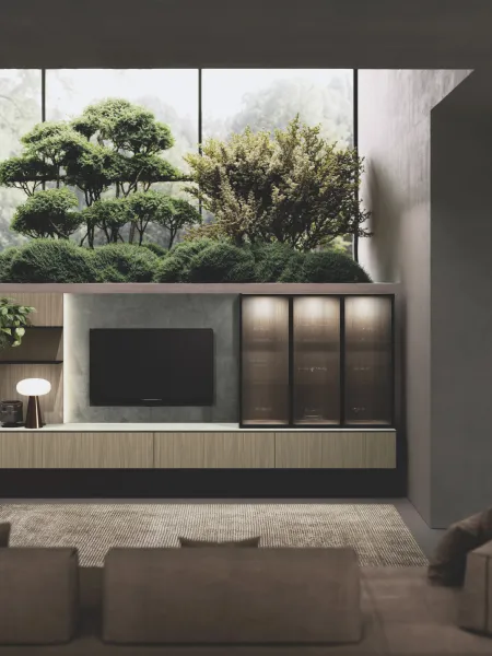 Parete Attrezzata Balance di Binova