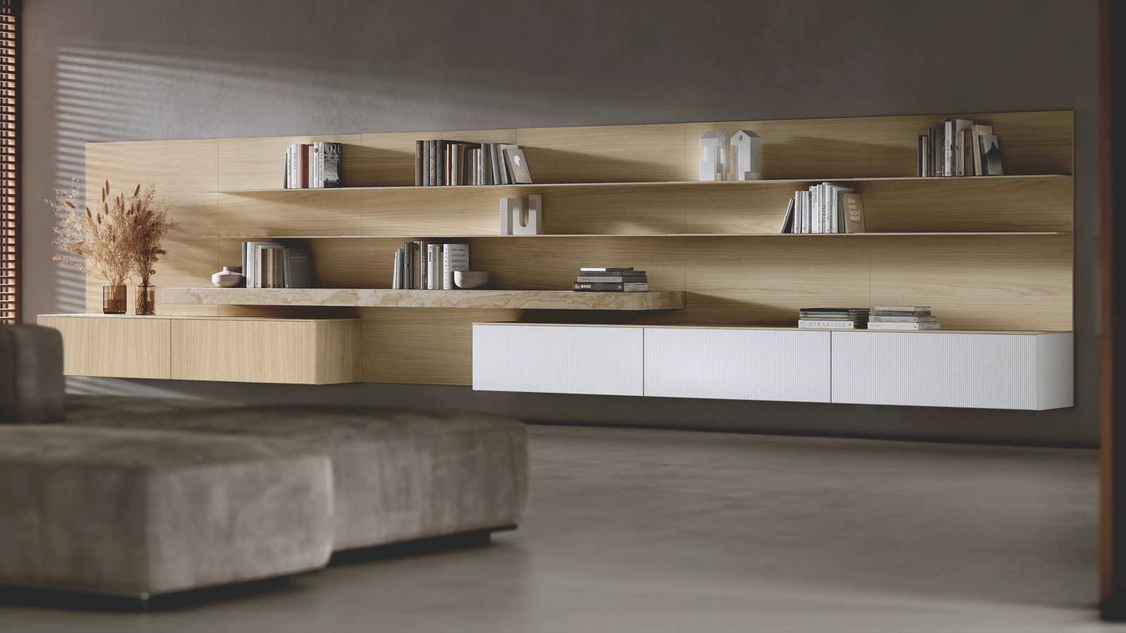 Parete Attrezzata Bluna Wey di Binova