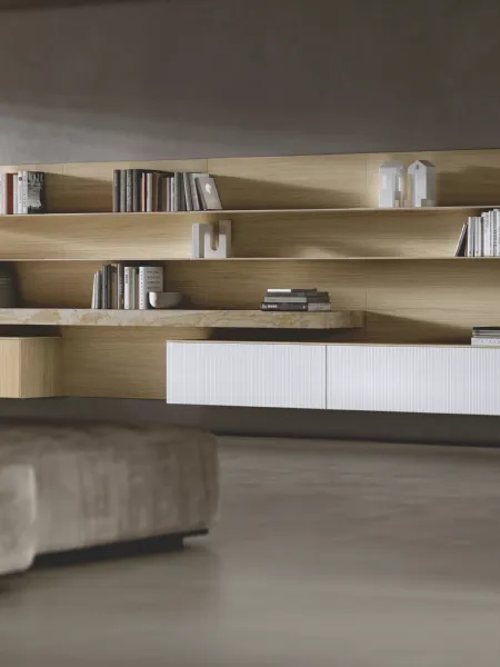 Parete Attrezzata Bluna Wey di Binova