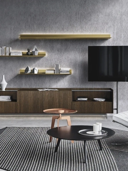 Parete Attrezzata Cabaret Glass 03 di Sangiacomo