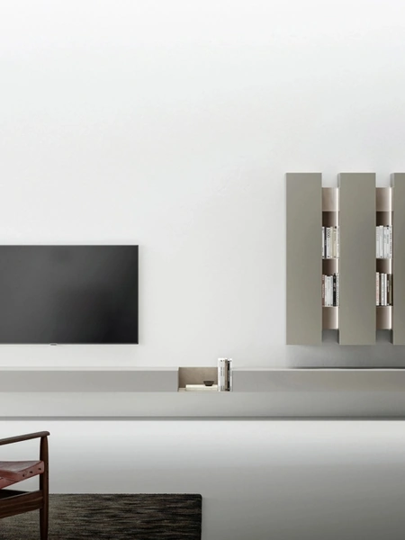 Parete Attrezzata Freedhome Composizione sospesa di Caccaro