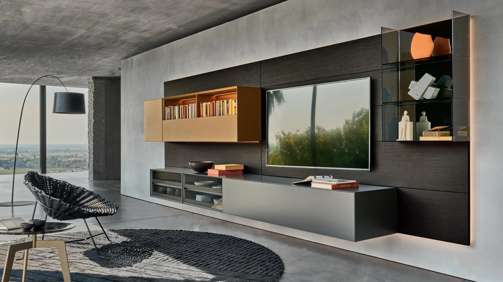 Parete Attrezzata Domino 04 di Sangiacomo